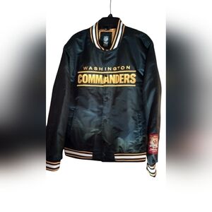 Washington Commanders Black Jacket Size Large